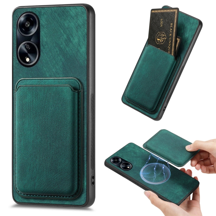 Retro Leather Card Bag Magnetic Phone Case, For OPPO A78 4G, For OPPO K11X 5G, For OPPO Reno10 Pro+, For OPPO A1 5G