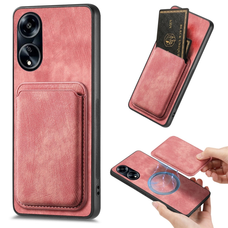 Retro Leather Card Bag Magnetic Phone Case, For OPPO A78 4G, For OPPO K11X 5G, For OPPO Reno10 Pro+, For OPPO A1 5G