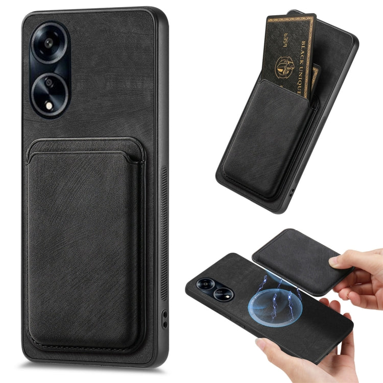 Retro Leather Card Bag Magnetic Phone Case, For OPPO A78 4G, For OPPO K11X 5G, For OPPO Reno10 Pro+, For OPPO A1 5G