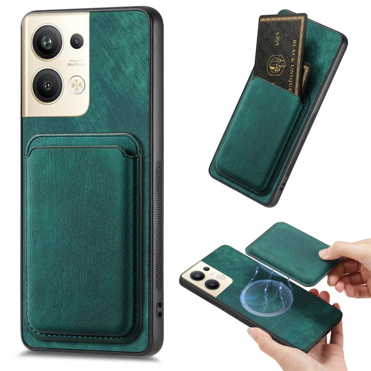 Retro Leather Card Bag Magnetic Phone Case, For OPPO Reno9 Pro+ 5G, For OPPO A17K, For OPPO A17, For OPPO A57 4G