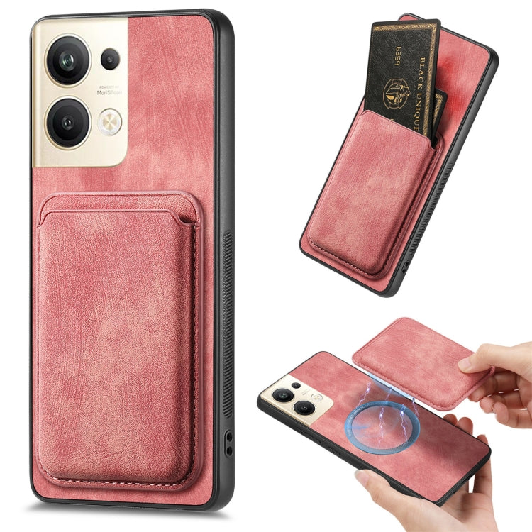 Retro Leather Card Bag Magnetic Phone Case, For OPPO Reno9 Pro+ 5G, For OPPO A17K, For OPPO A17, For OPPO A57 4G