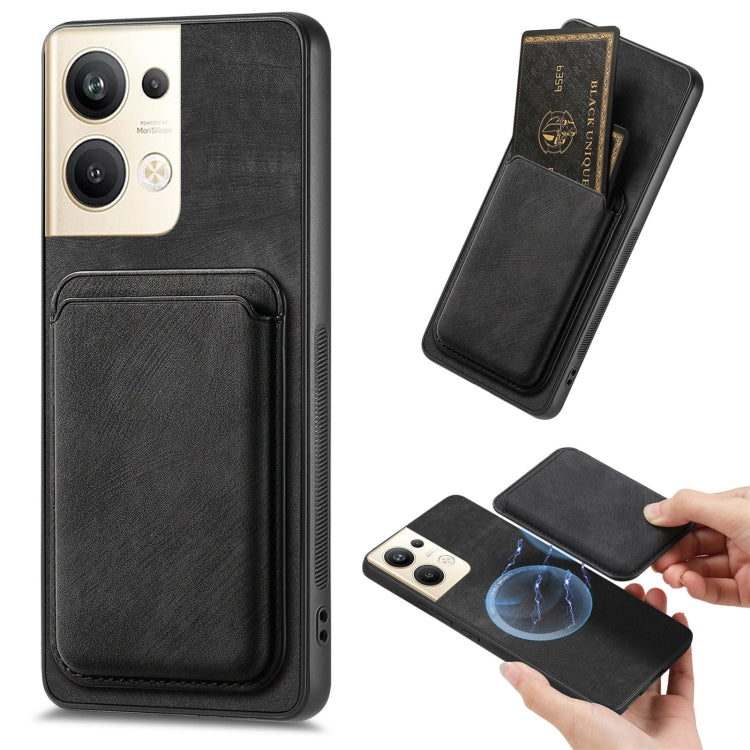 Retro Leather Card Bag Magnetic Phone Case, For OPPO Reno9 Pro+ 5G, For OPPO A17K, For OPPO A17, For OPPO A57 4G