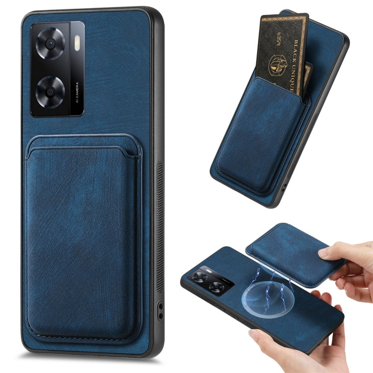 Retro Leather Card Bag Magnetic Phone Case, For OPPO Reno9 Pro+ 5G, For OPPO A17K, For OPPO A17, For OPPO A57 4G