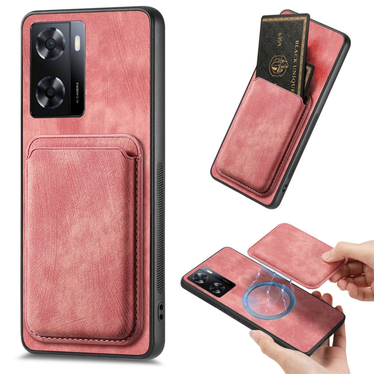Retro Leather Card Bag Magnetic Phone Case, For OPPO Reno9 Pro+ 5G, For OPPO A17K, For OPPO A17, For OPPO A57 4G