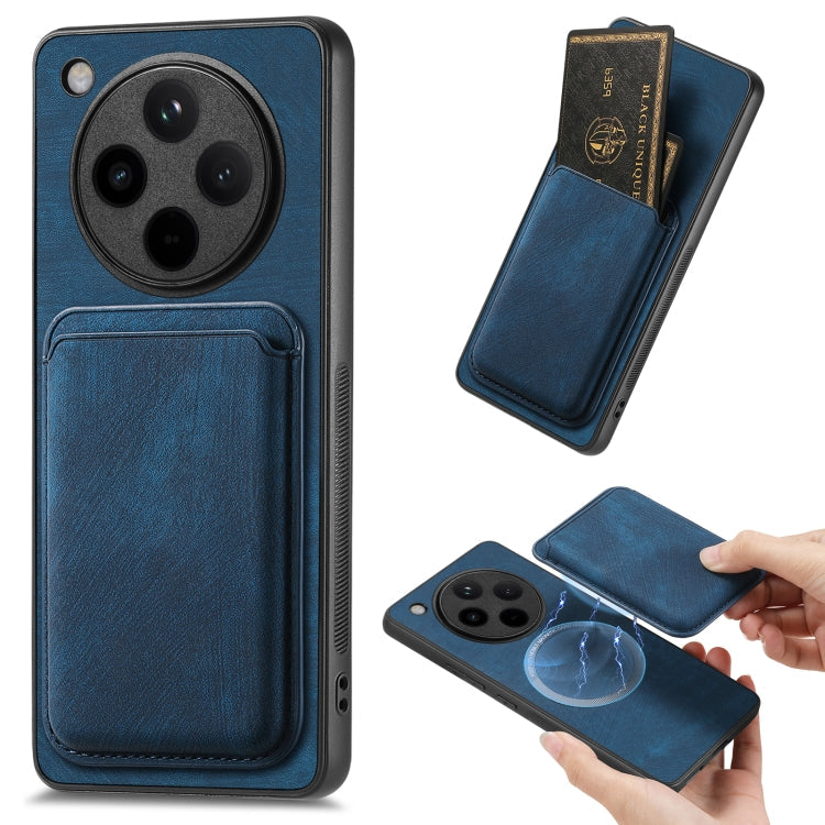 Retro Leather Card Bag Magnetic Phone Case, For OPPO Find X8 Pro, For OPPO Reno8 T 4G, For OPPO Reno8 Z, For OPPO Reno9 5G