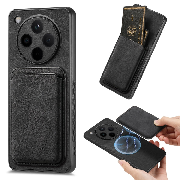 Retro Leather Card Bag Magnetic Phone Case, For OPPO Find X8 Pro, For OPPO Reno8 T 4G, For OPPO Reno8 Z, For OPPO Reno9 5G