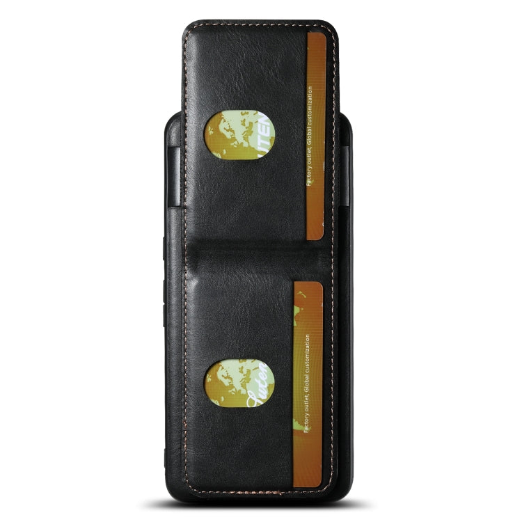 For Google Pixel 7 Pro Suteni H03 Oil Wax Leather Wallet Stand Back Phone Case(Black)