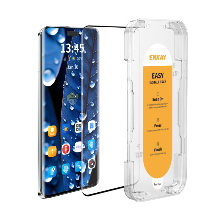 For Xiaomi Civi 2 ENKAY Easy Install Hot Bending Full Coverage Side Glue Tempered Glass Film