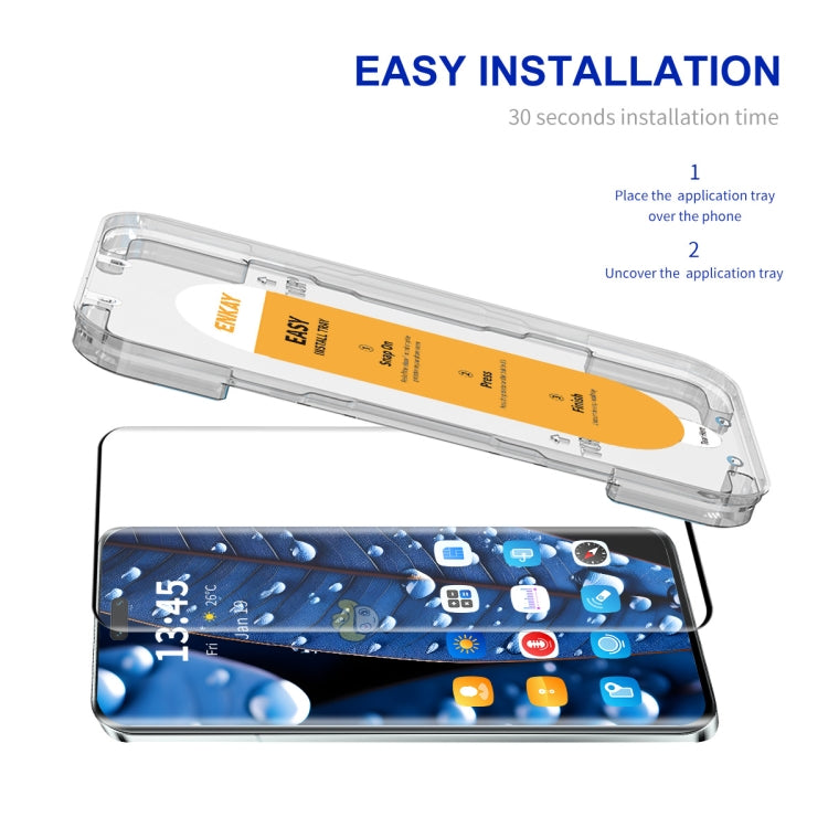 For Honor 90 Pro / 100 Pro ENKAY Easy Install Hot Bending Side Glue Tempered Glass Film