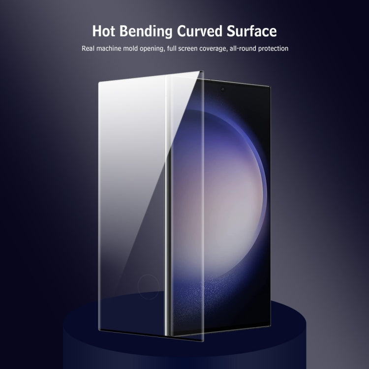 For Samsung Galaxy S22 Ultra 5G ENKAY Easy Install Hot Bending Side Glue Tempered Glass Film