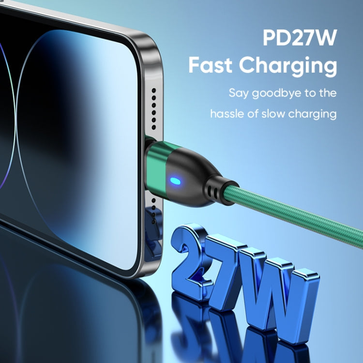 ENKAY 3 in 1 PD100W Type-C to Type-C / 8 Pin / Micro USB Magnetic Fast Charging Cable, Cable Length:1m(Black)