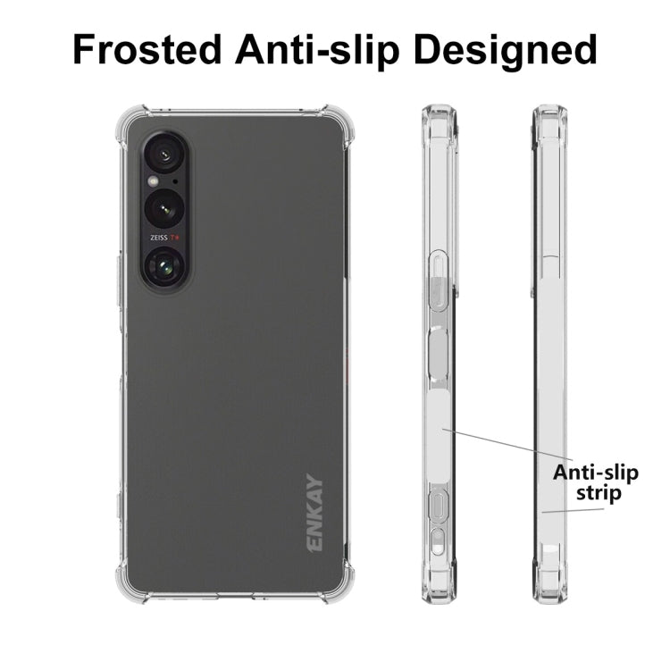 For Sony Xperia 1 VI ENKAY Hat-Prince Transparent TPU Shockproof Phone Case
