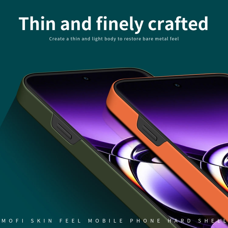 For OPPO Find X7 MOFI Qin Series Skin Feel All-inclusive PC Phone Case(Orange)