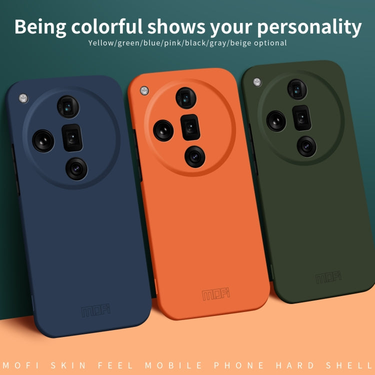For OPPO Find X7 MOFI Qin Series Skin Feel All-inclusive PC Phone Case(Orange)