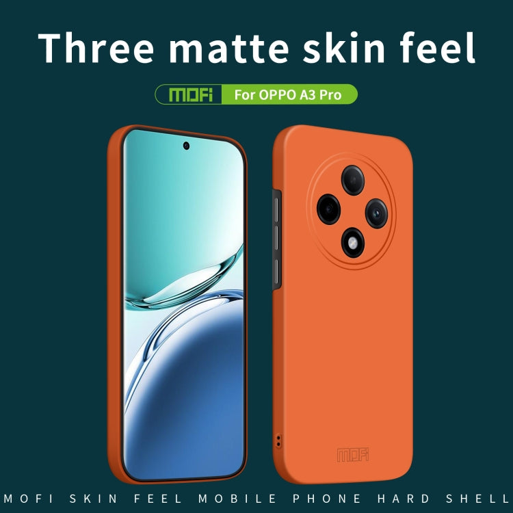 For OPPO A3 Pro MOFI Qin Series Skin Feel All-inclusive PC Phone Case(Blue)
