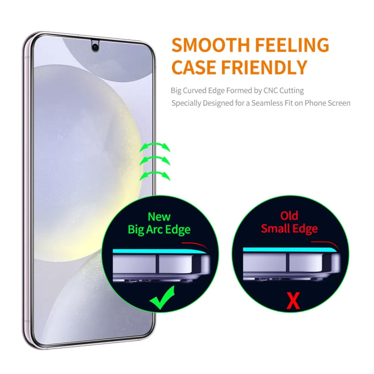 For Samsung Galaxy S24 5G ENKAY Easy Install 0.18mm High Alumina Silicon Full Glass Film, Support Ultrasonic Unlock