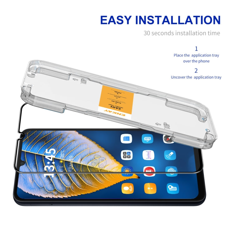 For Realme C63 ENKAY Easy Install High Alumina Silicon Full Glass Film