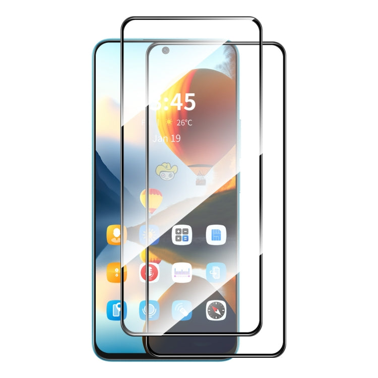 For Tecno Camon 20 Premier 2pcs ENKAY Full Glue High Aluminum-silicon Tempered Glass Film