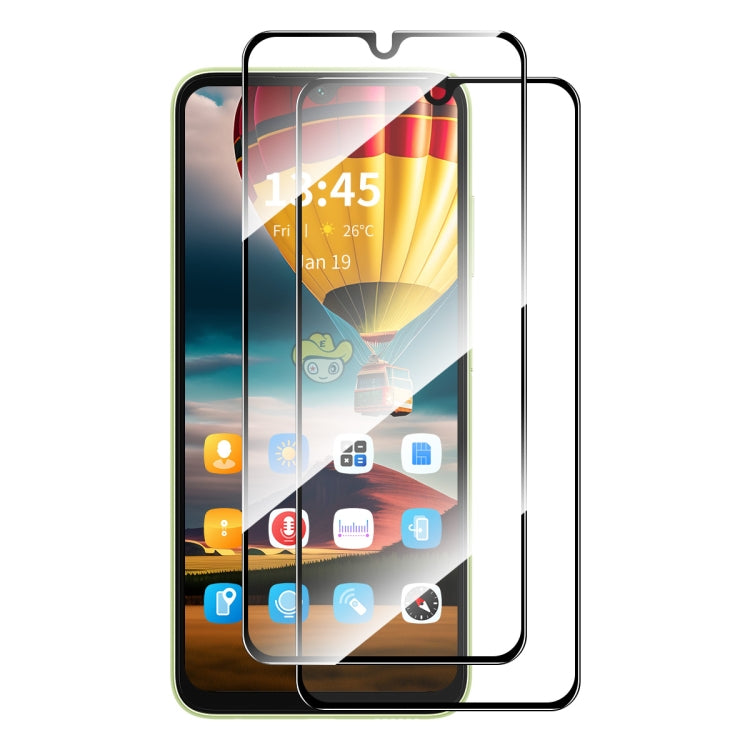 For Infinix Note 12 G96 2pcs ENKAY Full Glue High Aluminum-silicon Tempered Glass Film