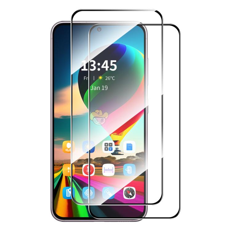 For Infinix Smart 10 / 10 Plus 2pcs ENKAY Full Glue High Aluminum-silicon Tempered Glass Film