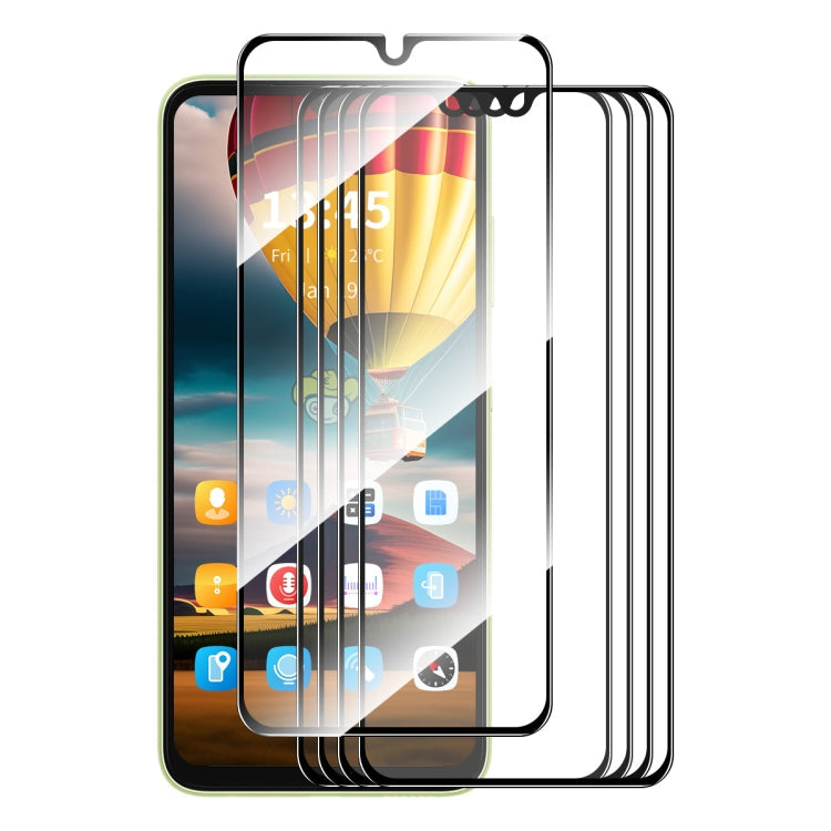 For Infinix Note 12 G96 5pcs ENKAY Full Glue High Aluminum-silicon Tempered Glass Film