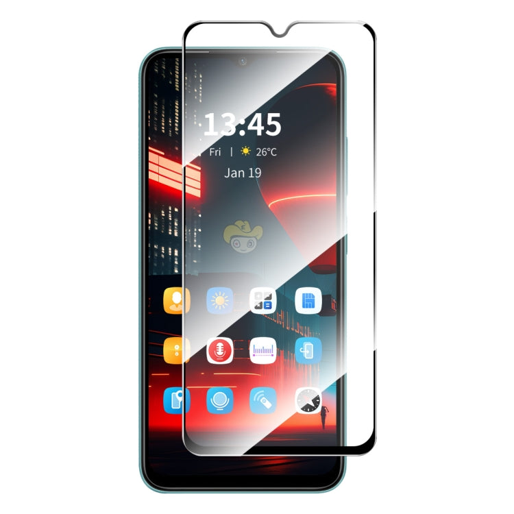 For Itel Vision 2s ENKAY Full Glue High Aluminum-silicon Tempered Glass Film
