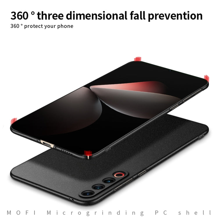 For Meizu 21 Pro MOFI Fandun Series Frosted PC Ultra-thin All-inclusive Phone Case(Red)