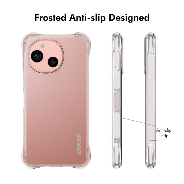 For Sharp Sense9 ENKAY Hat-Prince Transparent TPU Shockproof Phone Case