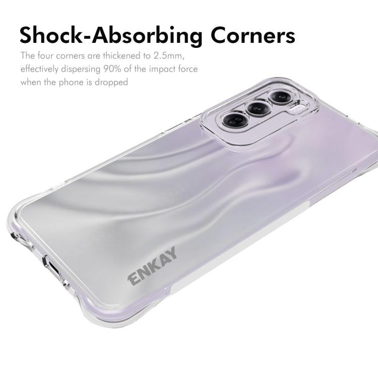For OPPO Reno12 Global ENKAY Hat-Prince Transparent TPU Shockproof Phone Case