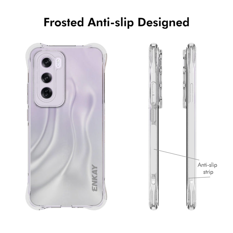 For OPPO Reno12 Global ENKAY Hat-Prince Transparent TPU Shockproof Phone Case