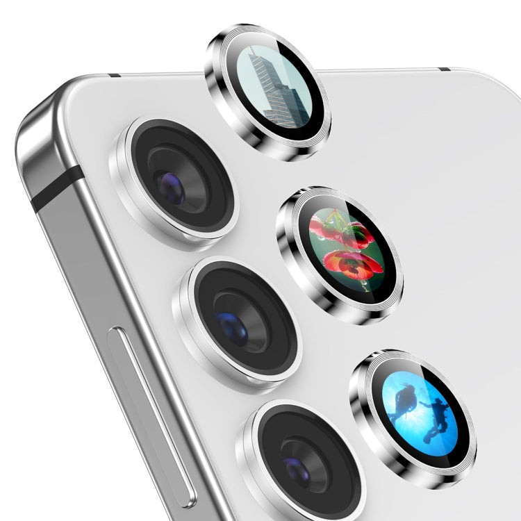 For Samsung Galaxy S23 5G / S23+ 5G ENKAY Hat-Prince AR 9H Rear Lens Aluminium Alloy Tempered Glass Film(Silver)