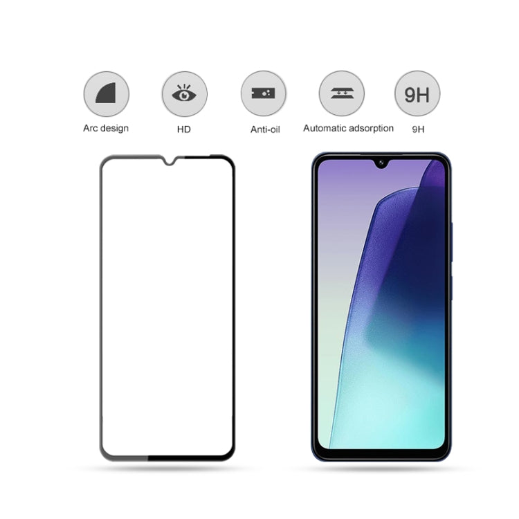 For Redmi Note 14 163.25mm mocolo 2.5D Full Glue Full Cover Tempered Glass Film