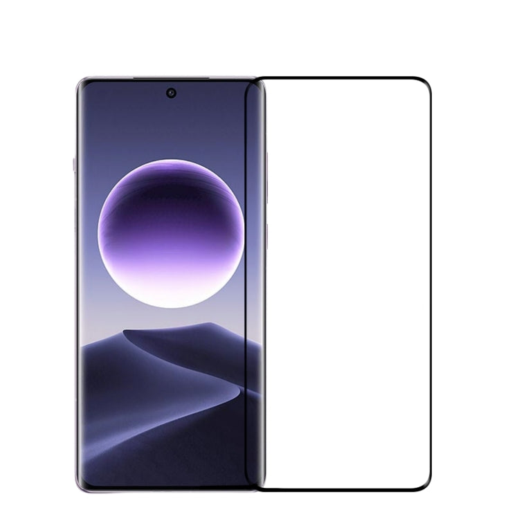 For OPPO Find X7 MOFI 9H 3D Hot Bending Tempered Glass Film(Black)