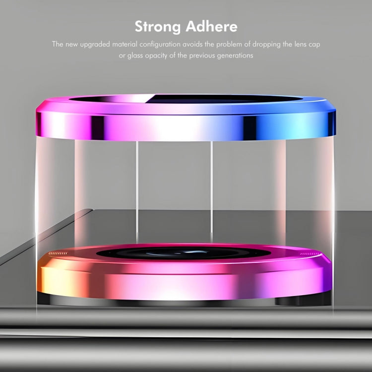 For Redmi Note 13R 5G ENKAY Hat-Prince 9H Rear Camera Lens Aluminium Alloy Tempered Glass Film(Black)