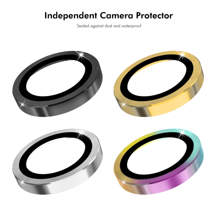 For Xiaomi Redmi 13C ENKAY Hat-Prince 9H Rear Camera Lens Aluminium Alloy Tempered Glass Film(Black)