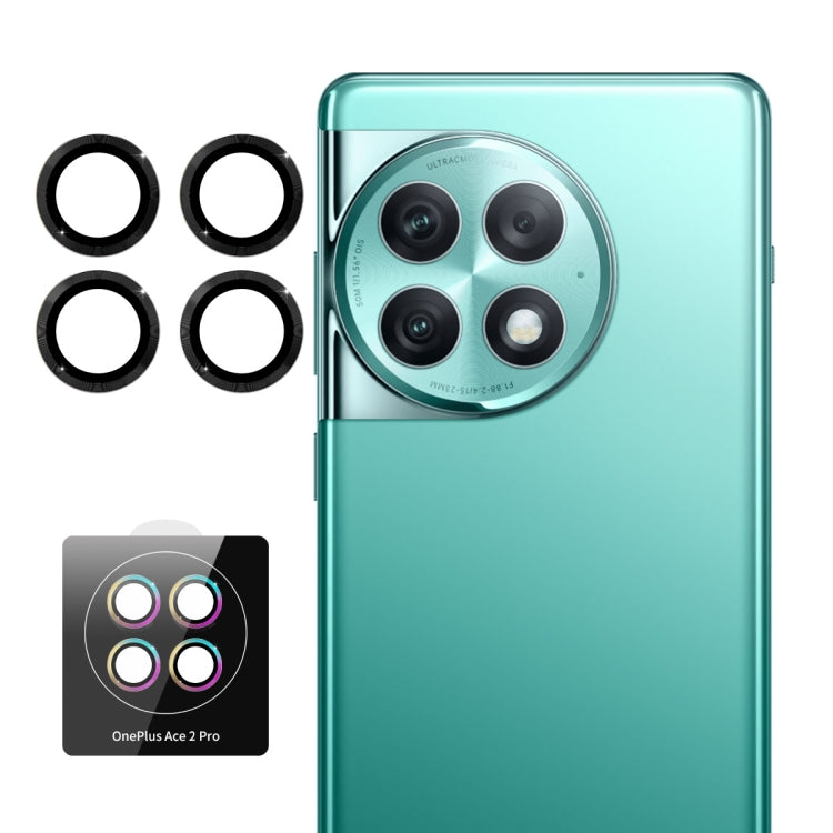 For OnePlus Ace 2 Pro ENKAY Hat-Prince 9H Rear Camera Lens Aluminium Alloy Tempered Glass Film(Black)