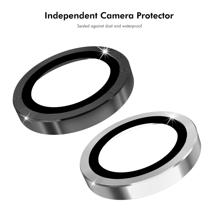 For OPPO A79 5G ENKAY Hat-Prince 9H Rear Camera Lens Aluminium Alloy Tempered Glass Film(Silver)