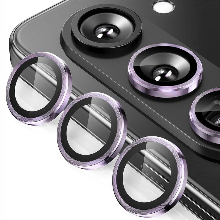 For Samsung Galaxy Z Fold6 ENKAY Hat-Prince 9H Rear Lens Aluminium Alloy Tempered Glass Film(Purple)