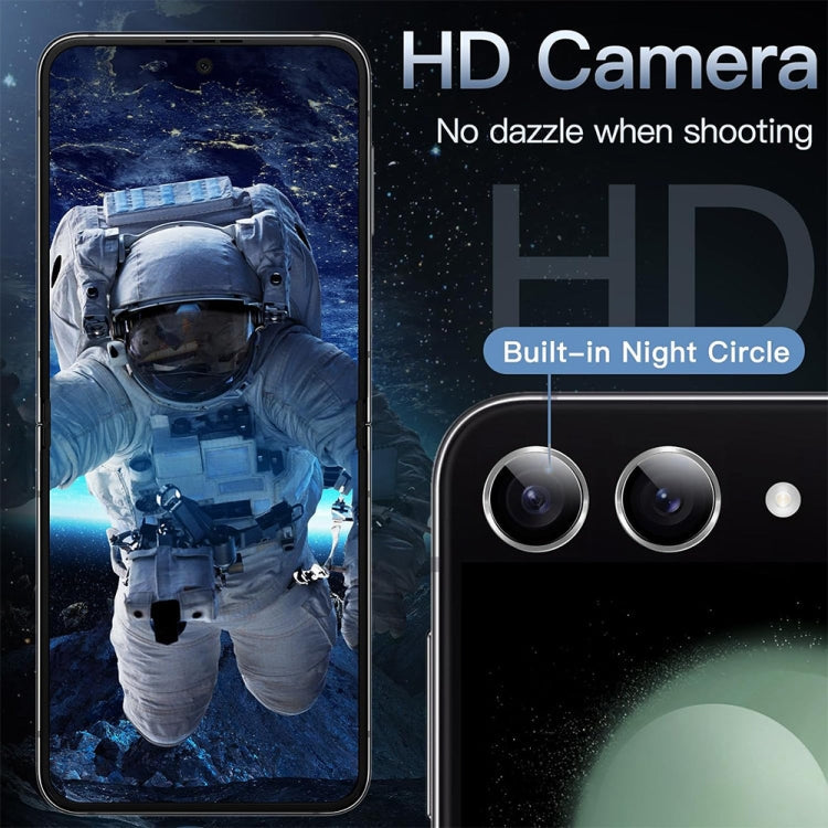 For Samsung Galaxy Z Flip6 ENKAY Hat-Prince 9H Rear Lens Aluminium Alloy Tempered Glass Film(Green)