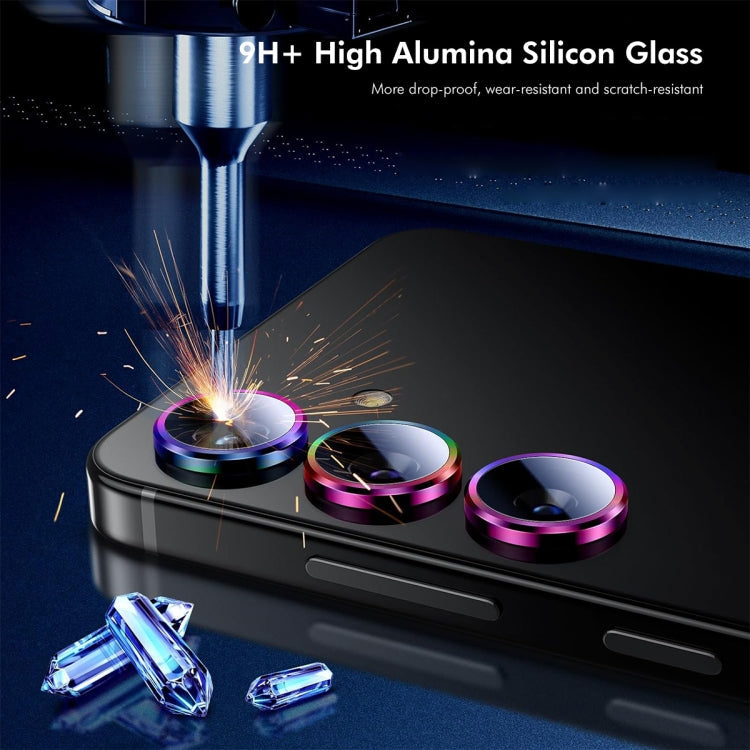 For Samsung Galaxy M54 ENKAY Hat-Prince 9H Rear Camera Lens Aluminium Alloy Tempered Glass Film(Pink)