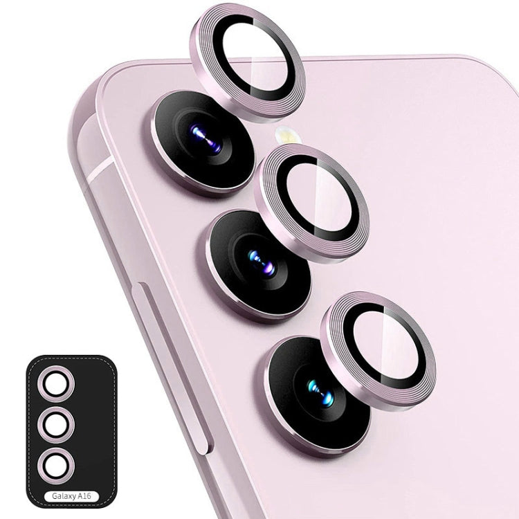 For Samsung Galaxy A16 5G ENKAY Hat-Prince 9H Rear Camera Lens Aluminium Alloy Tempered Glass Film(Pink)