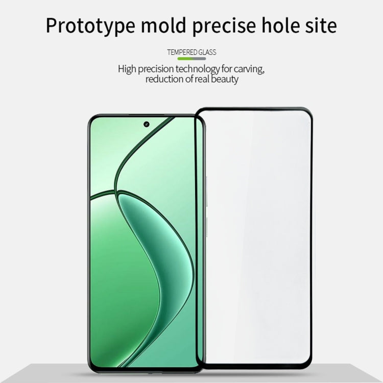 For Realme 12X / Narzo 70X PINWUYO 9H 2.5D Full Screen Tempered Glass Film(Black)