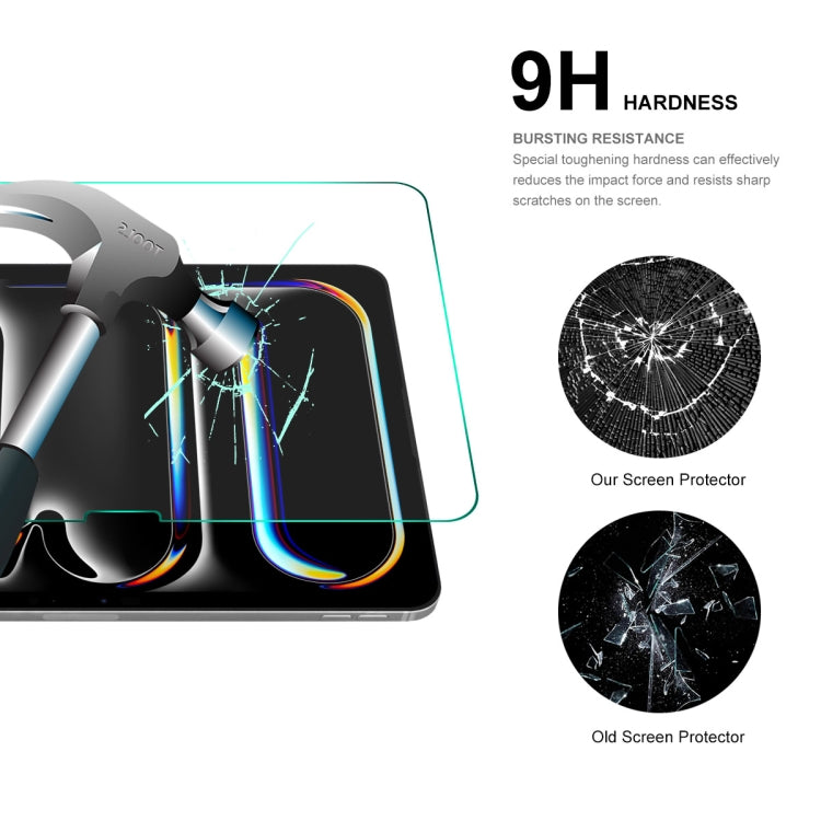 For iPad Pro 11 2025 / 2024 ENKAY Hat-Prince 0.33mm Explosion-proof Tempered Glass Film