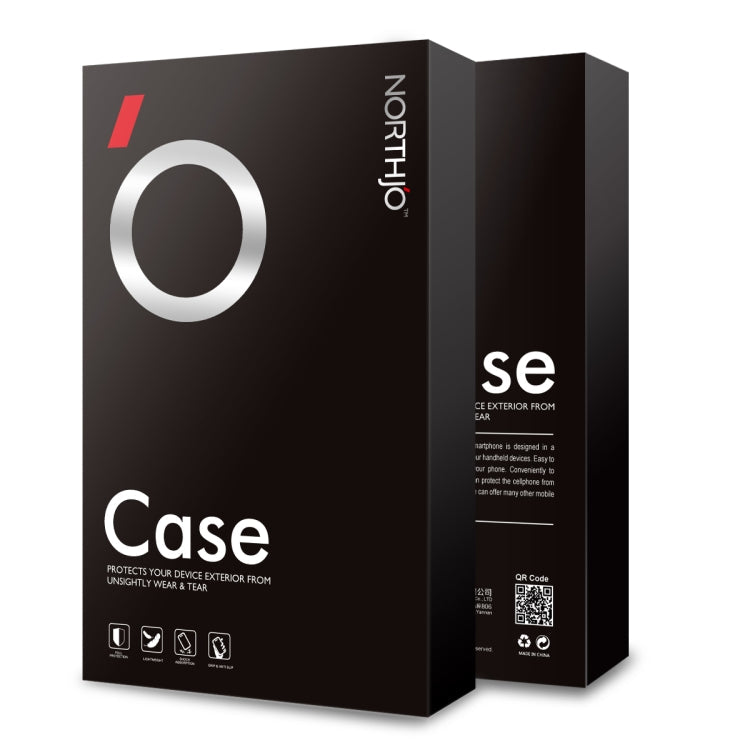 For iPhone 13 Pro Max NORTHJO 3 in 1 Clear Phone Case with Screen Film + Rear Lens Film
