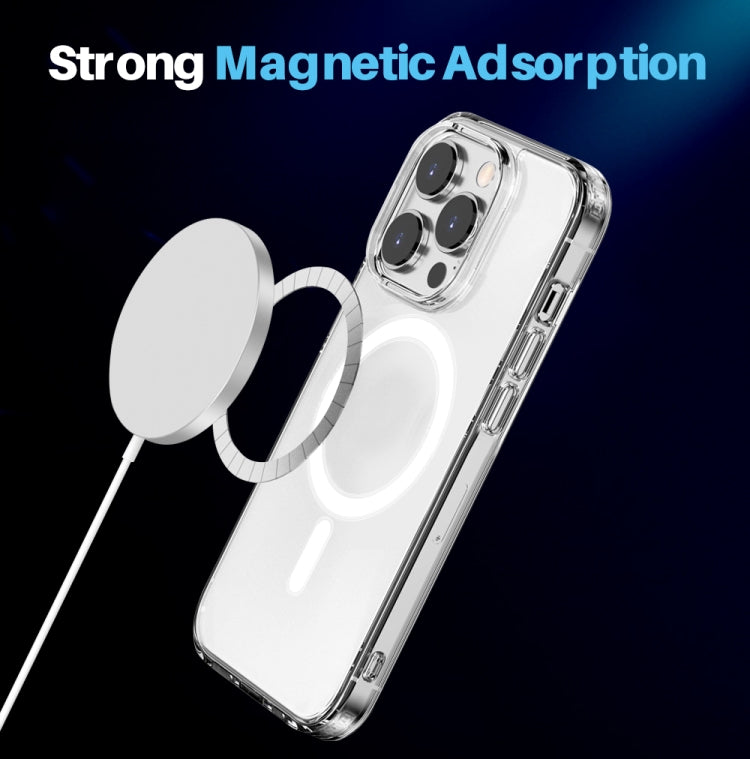 For iPhone 14 Pro Max NORTHJO 3 in 1 Magsafe Clear Phone Case with Screen Film + Rear Lens Film
