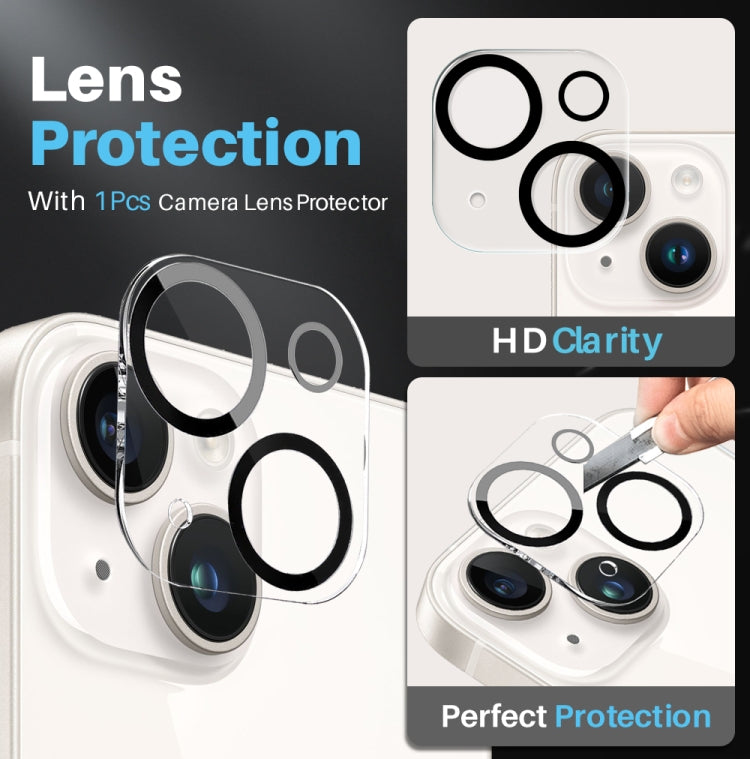 For iPhone 13 NORTHJO 3 in 1 Magsafe Clear Phone Case with Screen Film + Rear Lens Film