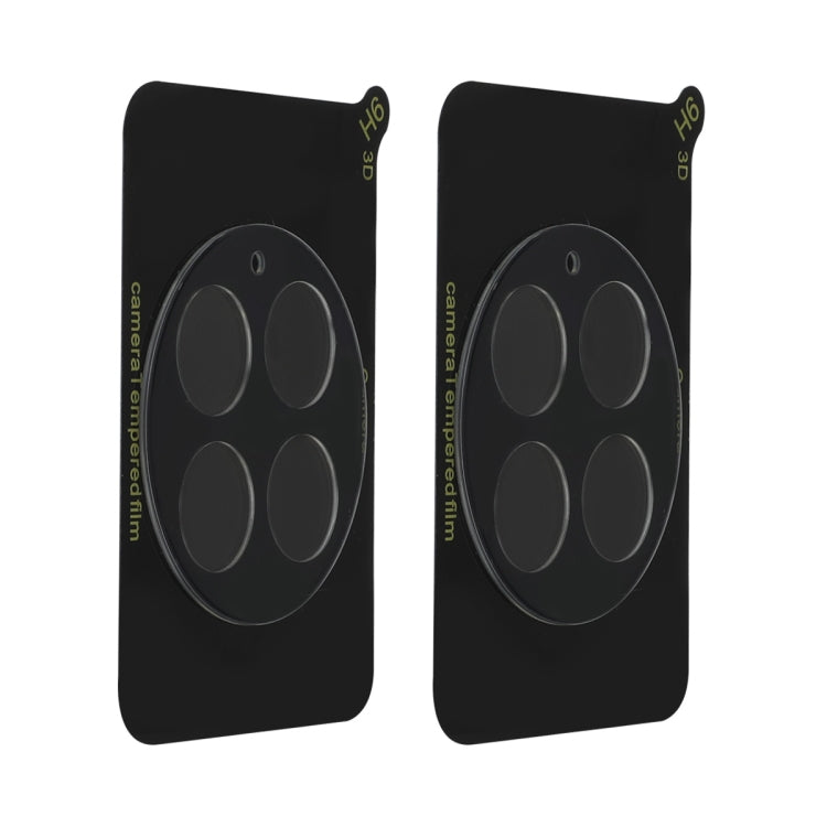 For OnePlus Ace 2 Pro 2pcs ENKAY 9H Rear Camera Lens Tempered Glass Film(Transparent)