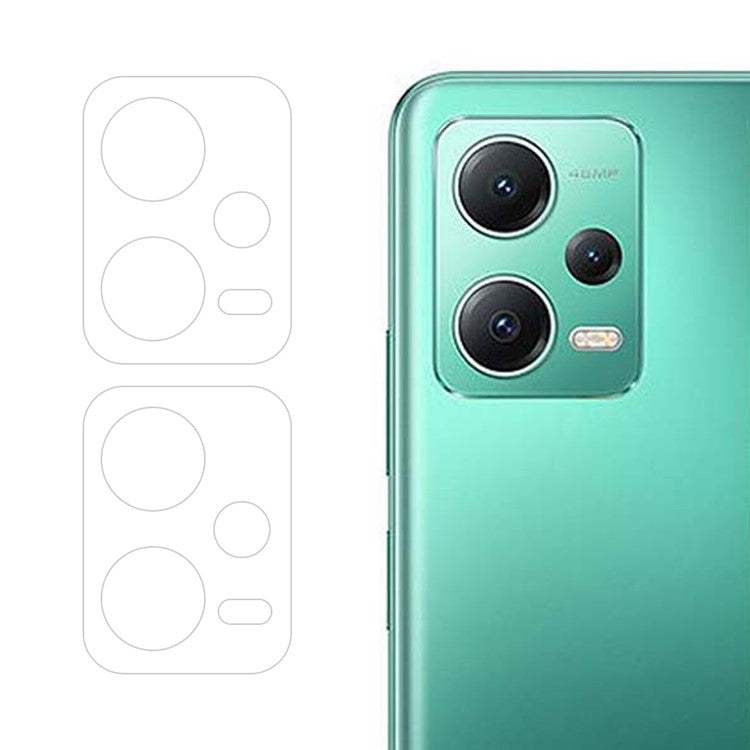 For Redmi Note 12 5G 2pcs ENKAY Hat-Prince 9H Rear Camera Lens Tempered Glass Film(Transparent)