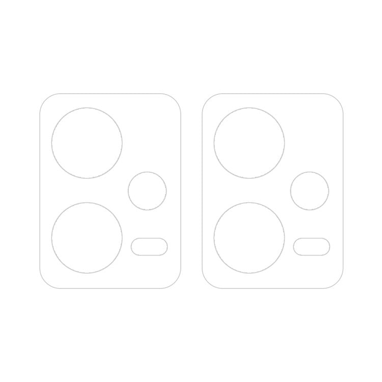 For Redmi Note 12 5G 2pcs ENKAY Hat-Prince 9H Rear Camera Lens Tempered Glass Film(Transparent)