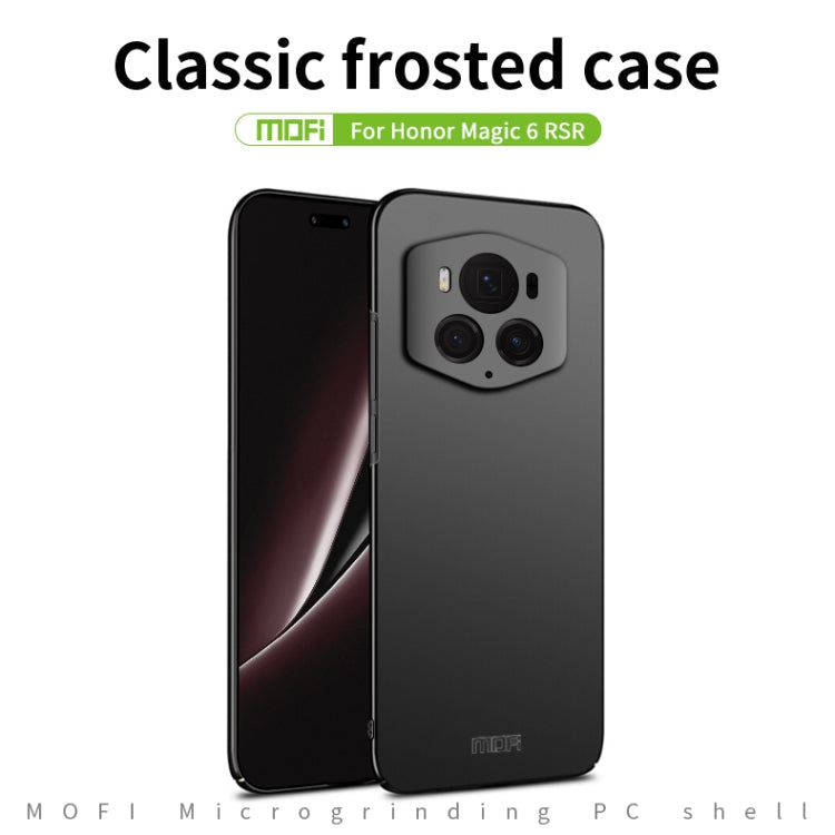 For Honor Magic6 RSR MOFI Frosted PC Ultra-thin Hard Phone Case(Blue)